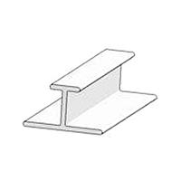 BINARIO IN PLASTICA A "T" BARRE DA MT: 2,5 CAD