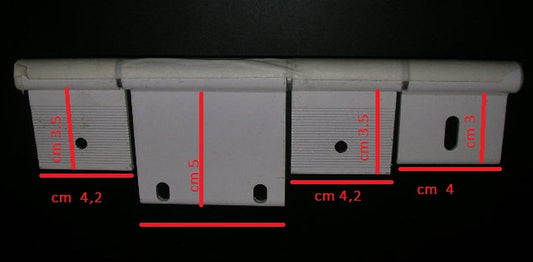 KIT CERNIERA BIANCA DOPPIA X PORTA ZANZARIERA