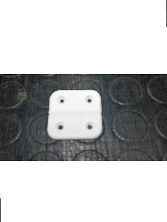 CERNIERA PIANA PER CASSAPANCHE 40X40MM BIANCA