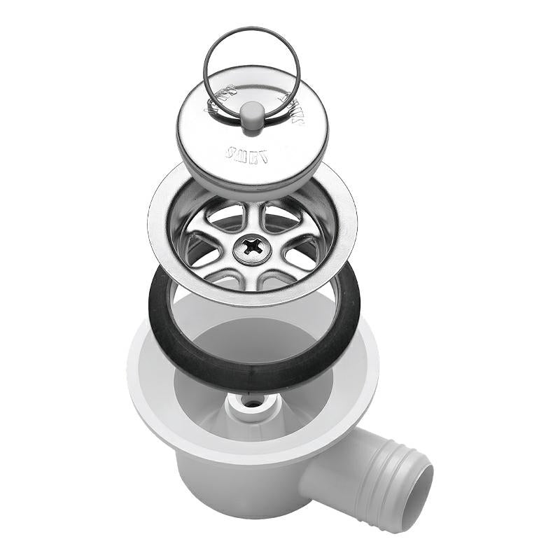 PILETTA SIFONATA CURVA MOD.540S DIAM.20MM.