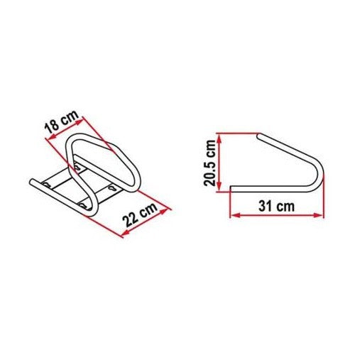 MOTO WHEEL CHOCK FRONT